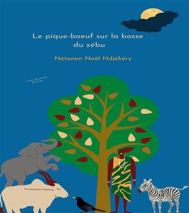 Le pique-boeuf sur la bosse du zébu