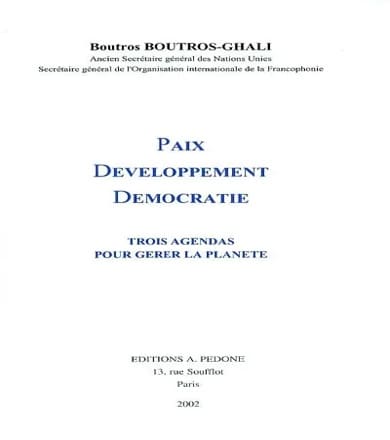 Paix, développement, démocratie