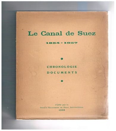 Le problème du canal de Suez