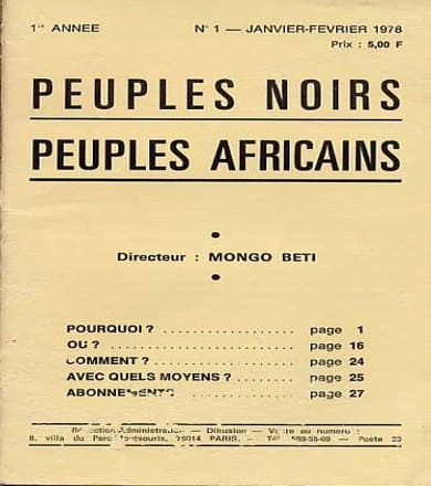 Peuples noirs, peuples africains
